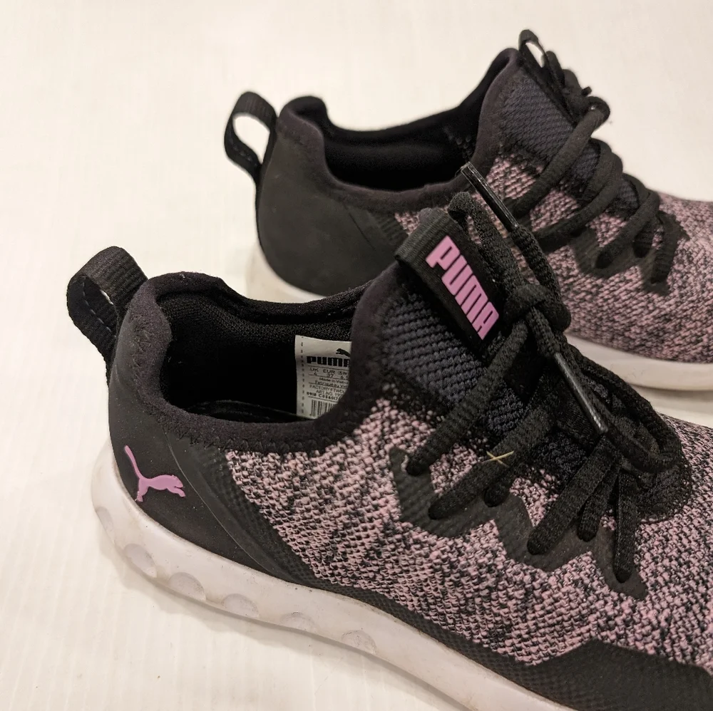 PUMA Carson 2 X women's knit Orchid Pink & black running shoes size 6.5